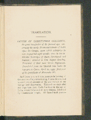 Vorschaubild von [Letter of Christopher Columbus to Rafael Sánchez, written on board the caravel while returning from his first voyage]