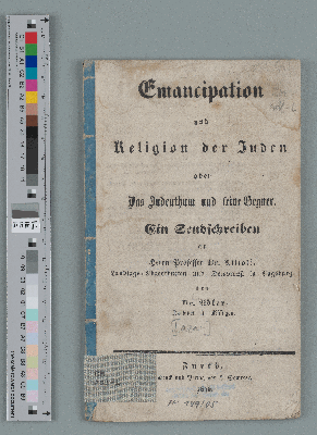 Vorschaubild von Emancipation und Religion der Juden oder das Judenthum und seine Gegner