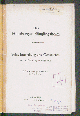 Vorschaubild von Das Hamburger Säuglingsheim