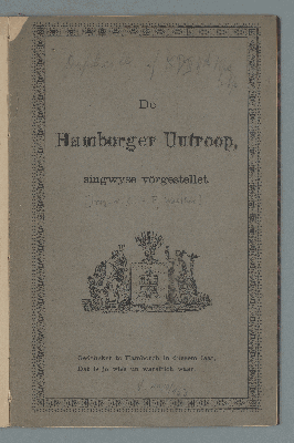Vorschaubild von De Hamborger Uutroop singwyse vörgestellet