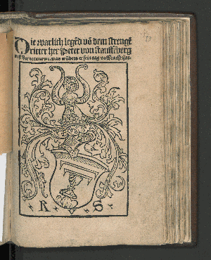 Vorschaubild von Die warlich lege[n]d vo[n] dem strenge[n] ritter her Peter von stauffe[n]berg auß der ortenowe, was wu[n]ders er sein tag volbracht hat