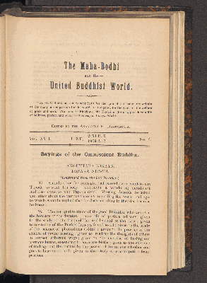 Vorschaubild von [[Maha Bodhi and the united Buddhist world]]