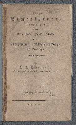 Vorschaubild von Einige Bemerkungen, veranlaßt durch Herrn Pastor Funk's Ausgabe der Lutherischen Bibelübersetzung mit Anmerkungen