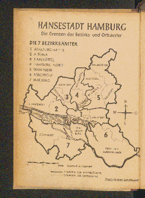 Vorschaubild von Hansestadt Hamburg Die Grenzen der Bezirks- und Ortsämter