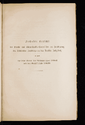 Vorschaubild von [Bericht der Senats- und Bürgerschafts-Commission zur Ausführung des Anschlusses Hamburgs an das Deutsche Zollgebiet umfassend das Geschäftsjahr]