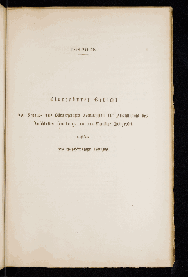 Vorschaubild von [Bericht der Senats- und Bürgerschafts-Commission zur Ausführung des Anschlusses Hamburgs an das Deutsche Zollgebiet umfassend das Geschäftsjahr]