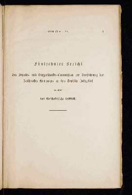 Vorschaubild von [Bericht der Senats- und Bürgerschafts-Commission zur Ausführung des Anschlusses Hamburgs an das Deutsche Zollgebiet umfassend das Geschäftsjahr]