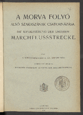 Vorschaubild von A Morva folyó alsó szakaszának csatornázása