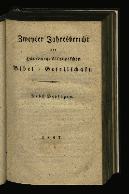 Vorschaubild von Jahres-Bericht der Hamburg-Altonaer Bibel-Gesellschaft