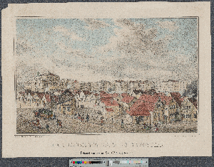 Vorschaubild von Der Johannisplatz in Hamburg, Bebauet von den im May 1842 Abgebran[n]ten