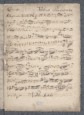 Vorschaubild von Violino Principale