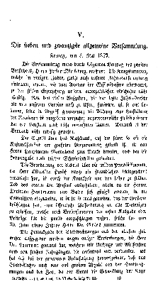 Vorschaubild von Die sieben und zwanzigste allgemeine Versammlung. Freitag, den 3. Mai 1867.