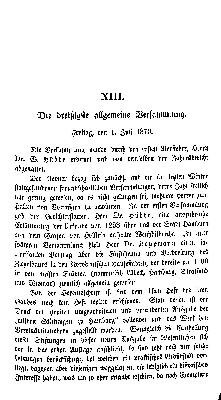 Vorschaubild von Die dreißigste allgemeine Versammlung. Freitag, den 1. Juli 1870.