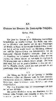 Vorschaubild von Statuten des Vereines für Hamburgische Geschichte. Revidirt 1868.