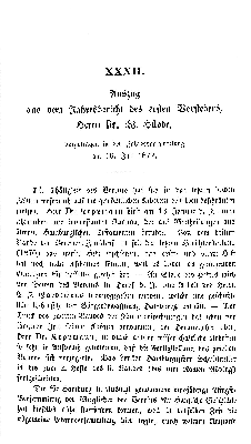 Vorschaubild von Auszug aus dem Jahresbericht des ersten Vorstehers, Herrn Dr. W. Hübbe, vorgetragen in der Jahresversammlung am 16. Juli 1872.