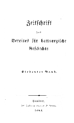 Vorschaubild von [Zeitschrift des Vereins für Hamburgische Geschichte]