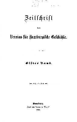 Vorschaubild von [Zeitschrift des Vereins für Hamburgische Geschichte]