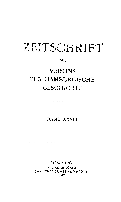 Vorschaubild von [Zeitschrift des Vereins für Hamburgische Geschichte]