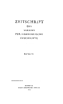 Vorschaubild von [Zeitschrift des Vereins für Hamburgische Geschichte]