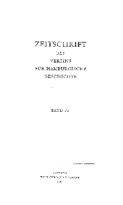 Vorschaubild von [Zeitschrift des Vereins für Hamburgische Geschichte]