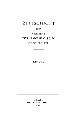 Vorschaubild von [Zeitschrift des Vereins für Hamburgische Geschichte]