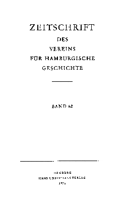 Vorschaubild von [Zeitschrift des Vereins für Hamburgische Geschichte]