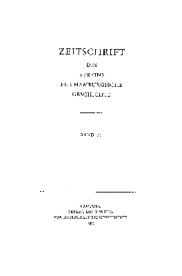 Vorschaubild von [Zeitschrift des Vereins für Hamburgische Geschichte]