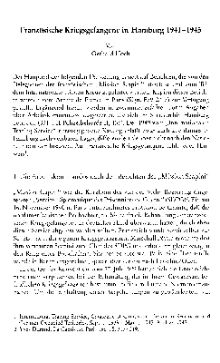 Vorschaubild von Französische Kriegsgefangene in Hamburg 1914 - 1945