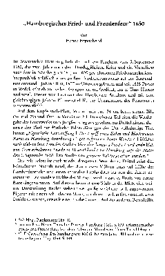 Vorschaubild von "Hamburgisches Fried- und Freudenfeur" 1650