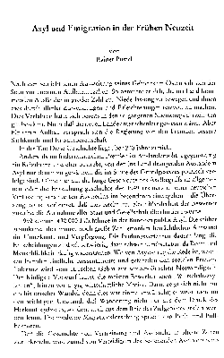 Vorschaubild von Asyl und Emigration in der Frühen Neuzeit