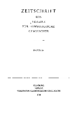 Vorschaubild von [Zeitschrift des Vereins für Hamburgische Geschichte]