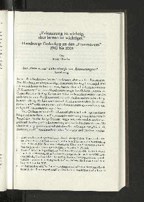 Vorschaubild von "Erinnerung ist wichtig, aber lernen ist wichtiger."
Hamburgs Gedenken an den "Feuersturm" 1943 bis 2008