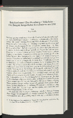 Vorschaubild von Brückenbauer? Das Hamburger Volksheim -
Ein Beispiel bürgerlicher Sozialreform um 1900