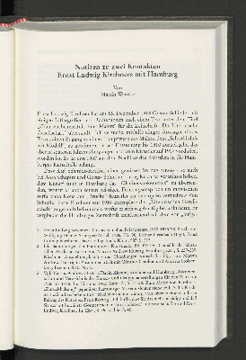 Vorschaubild von Notizen zu zwei Kontakten
Ernst Ludwig Kirchners mit Hamburg