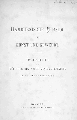 Vorschaubild von Das Hamburgische Museum für Kunst und Gewerbe