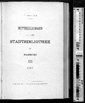 Vorschaubild von [Mitteilungen aus der Stadtbibliothek in Hamburg]