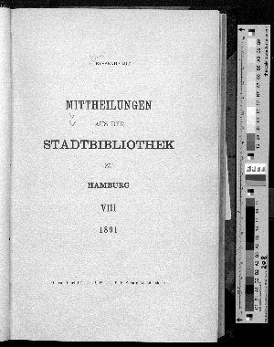 Vorschaubild von [Mitteilungen aus der Stadtbibliothek in Hamburg]