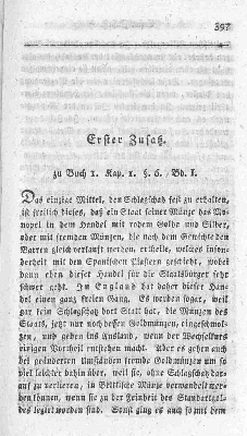 Vorschaubild von Erster Zusatz. zu Buch 1. Kap. 1, §. 6, Bd. 1.