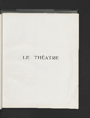 Vorschaubild von [Le théâtre]