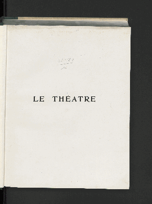 Vorschaubild von [Le théâtre]