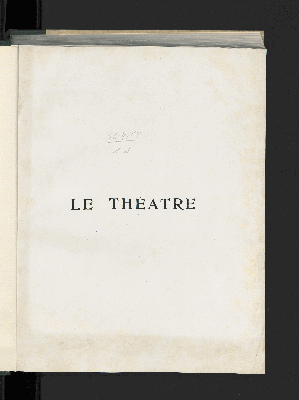 Vorschaubild von [Le théâtre]