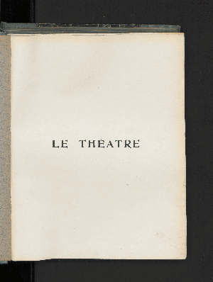 Vorschaubild von [Le théâtre]