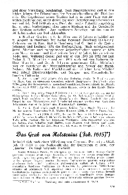 Vorschaubild von Das Grab von Holstenius (Joh. 1615)