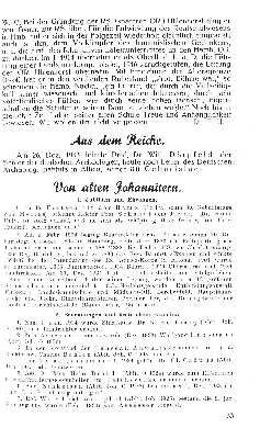 Vorschaubild von Von alten Johannitern.