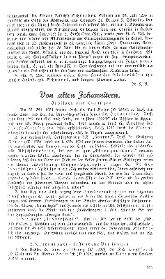 Vorschaubild von Von alten Johannitern.