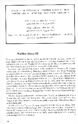 Vorschaubild von Walther Hesse 85