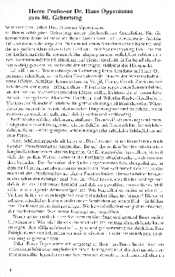 Vorschaubild von Herrn Professor Dr. Hans Oppermann zum 80. Geburtstag
