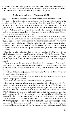 Vorschaubild von Rede zum Abitur - Sommer 1977