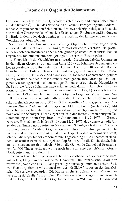 Vorschaubild von Chronik der Orgeln des Johanneums