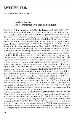 Vorschaubild von Fredrik Pacius - Ein Hamburger Musiker in Finnland